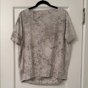 lululemon athletica Gray Tie Dye Short Sleeve Tee